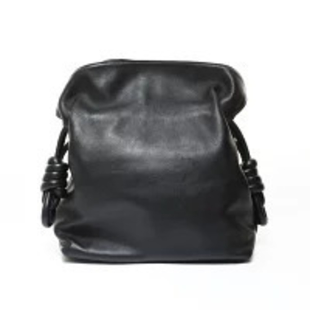 Loewe Anagram Flamenco Knot Shoulder Bag Black